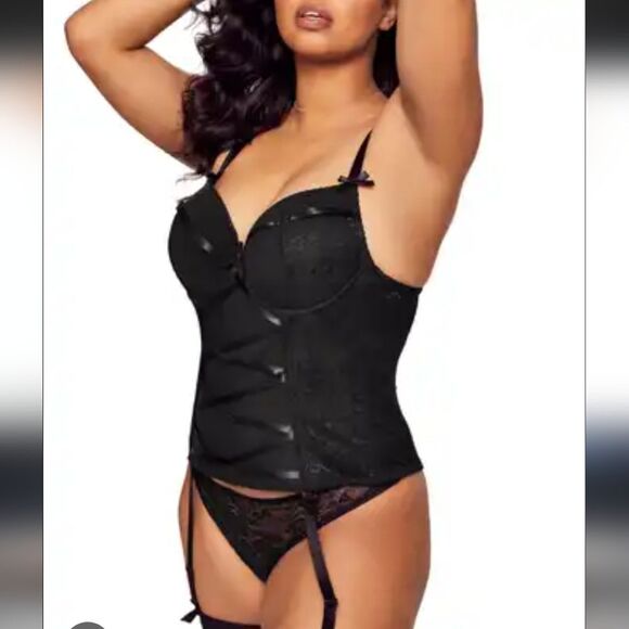 NWT Adore Me Moreen Khora Contour Plus Corset Bra Bustier Lingerie 38G - Picture 1 of 8